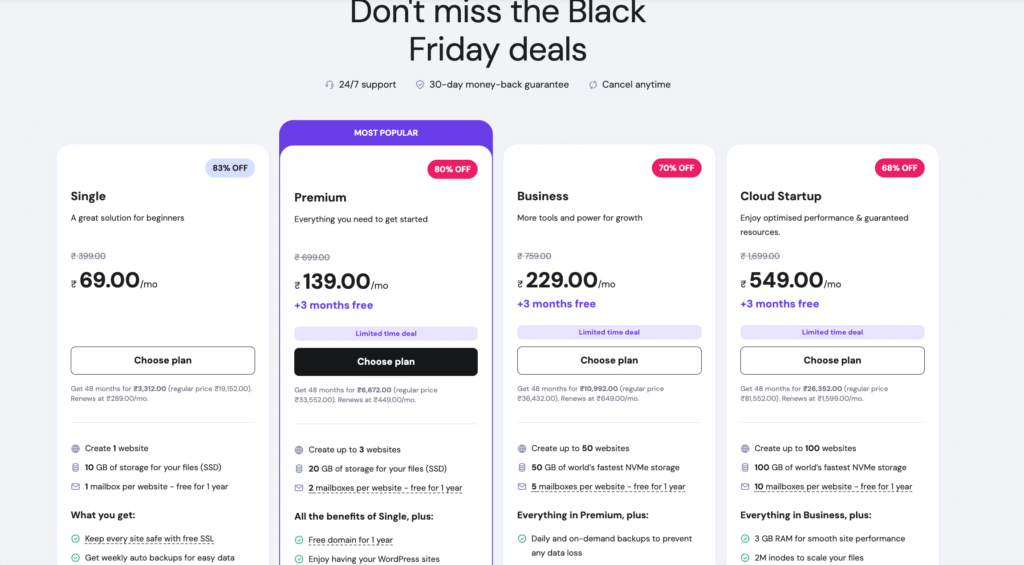 Hostinger Black Friday Sale 2025 – Up to 90% OFF + Extra 20% Coupon (PA10 / PA20)