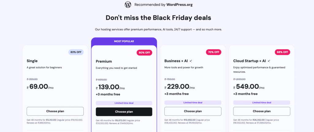 Hostinger Coupon Code November 2025 - 90% OFF +Free Domain+ Black Friday Deals!