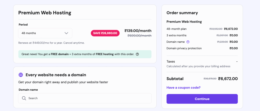 Hostinger Coupon Code November 2025 - 90% OFF +Free Domain+ Black Friday Deals!